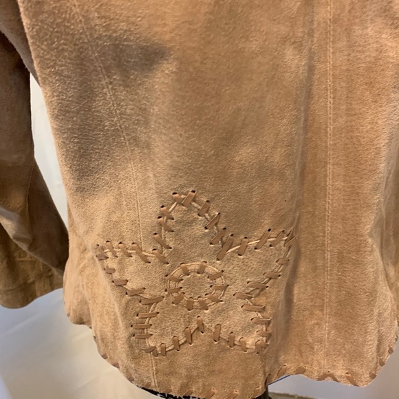 Leather Jacket with Leather Details and Accents - Picture 8 of 16